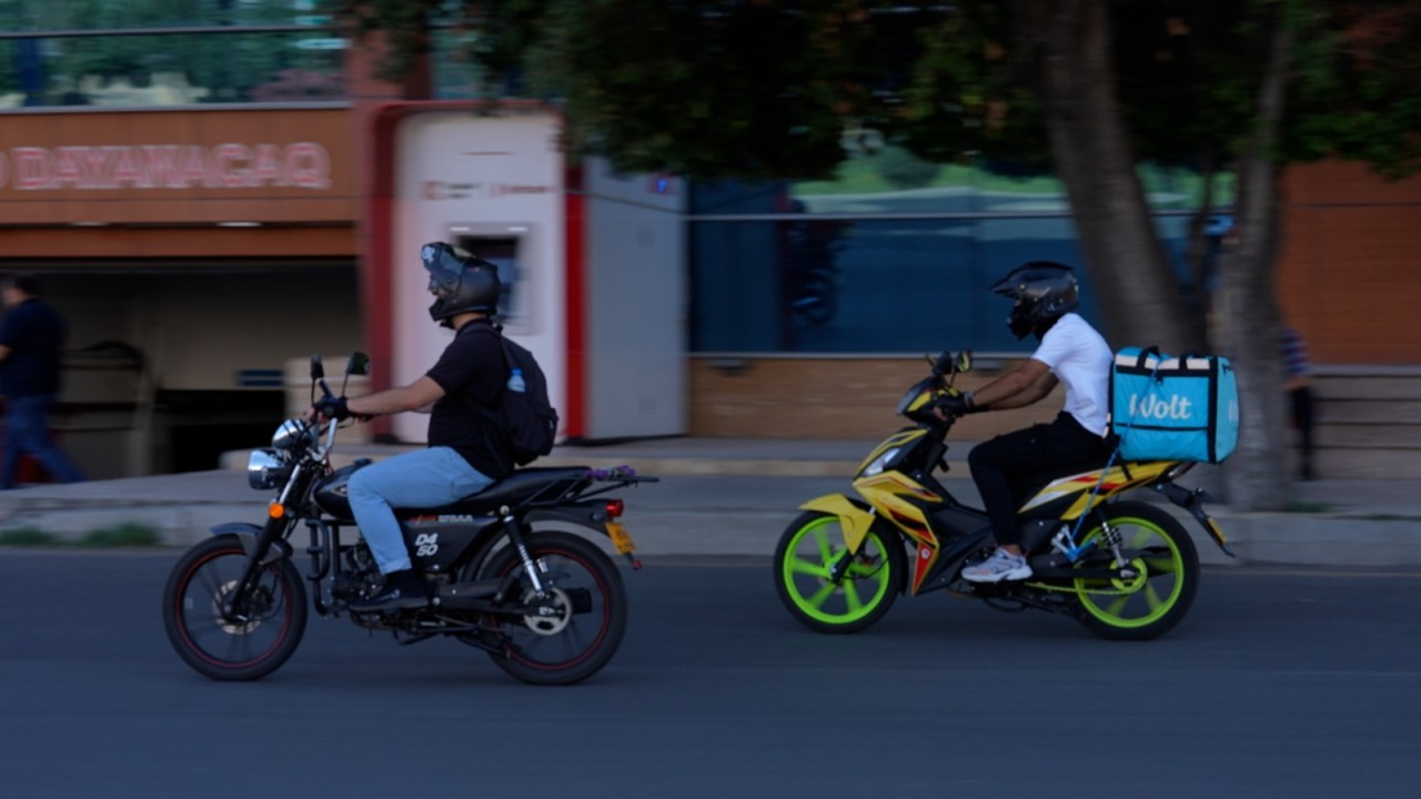 İkitəkərli nəqliyyat sürücüləri ilə söhbət aparıldı - VİDEO (FOTOLAR)